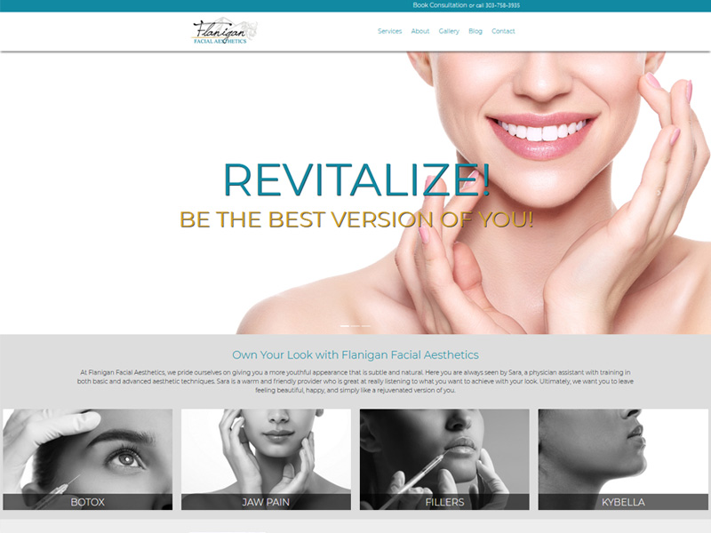 Denver Website Design | Flanigan Facial Aesthetics